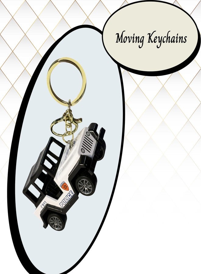ZAFCO Mini Pushback Moving Car Keychain for Kids | Toy keycahin for Boys Girls Gift | Decor for Kids backpack | Birthday Gift for Children | 1 Piece Random (Multicolor) (Car) - Image 2